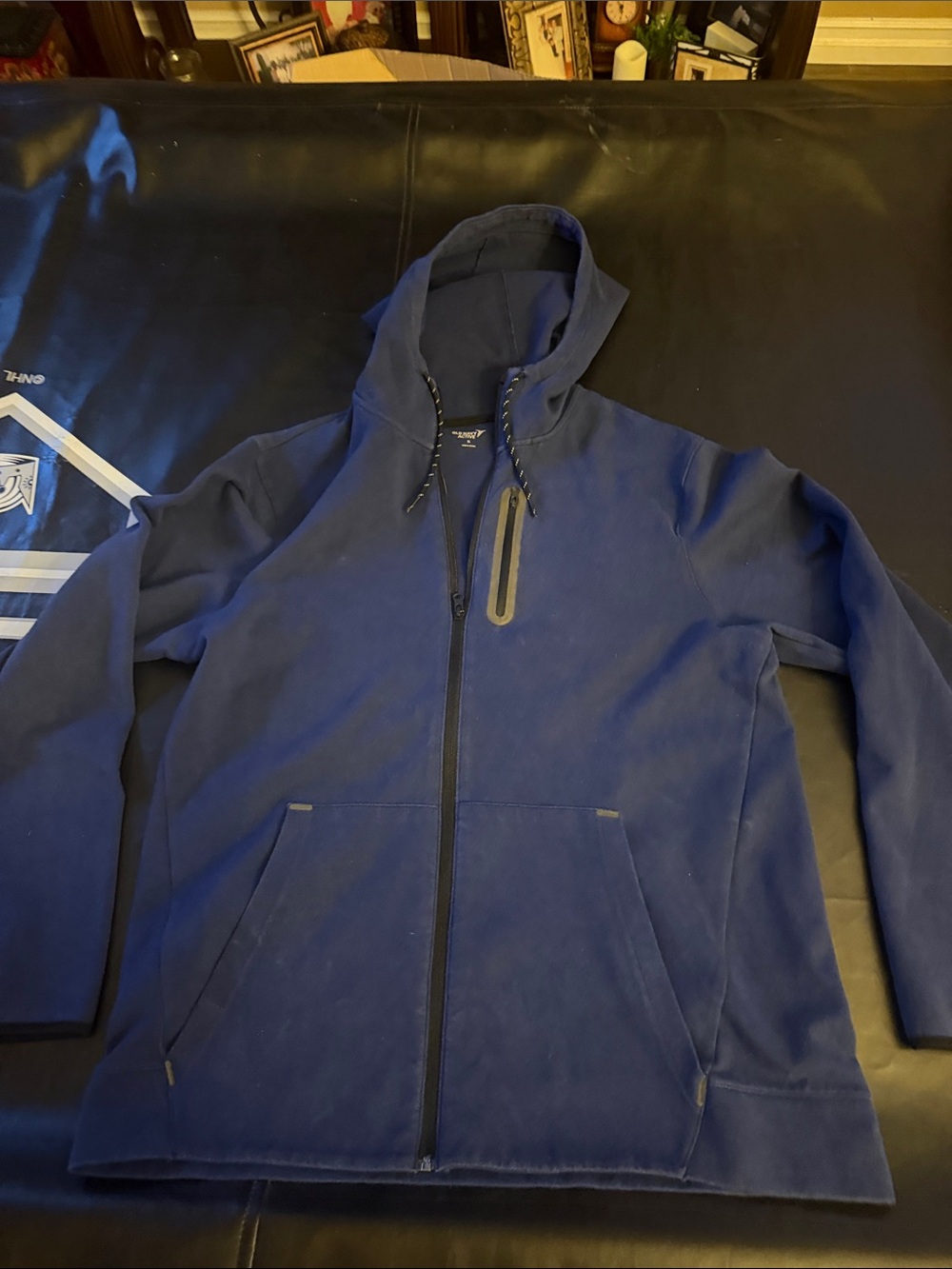 Old Navy Men's Hooded Windbreaker Jacket - Navy